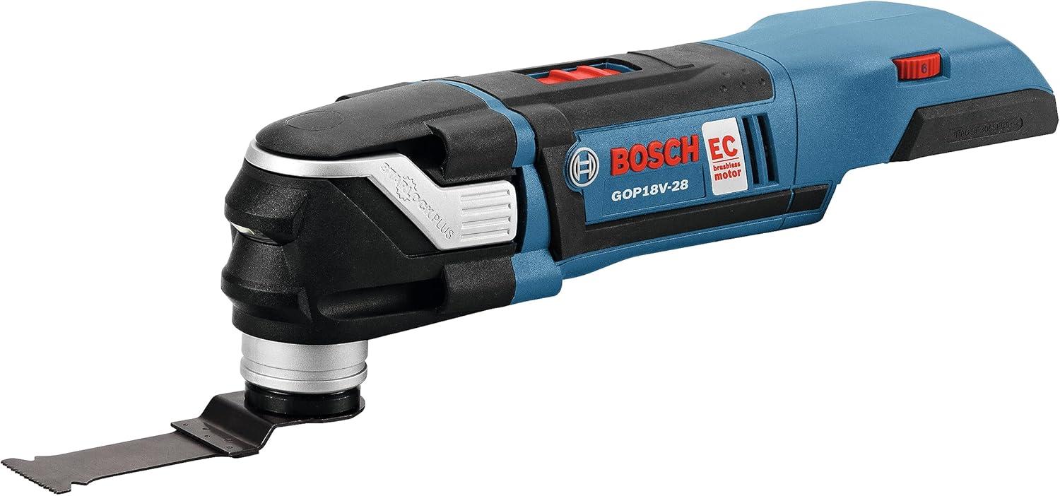 imageBOSCH GXL18V270B22 18V Brushless 2 Tool Combo Kit with 5in1 Flexiclick Cordless Drill Driver and StarlockPlus Oscillating Multi Tool Tool Set Includes CORE18V Battery Charger amp Attachments