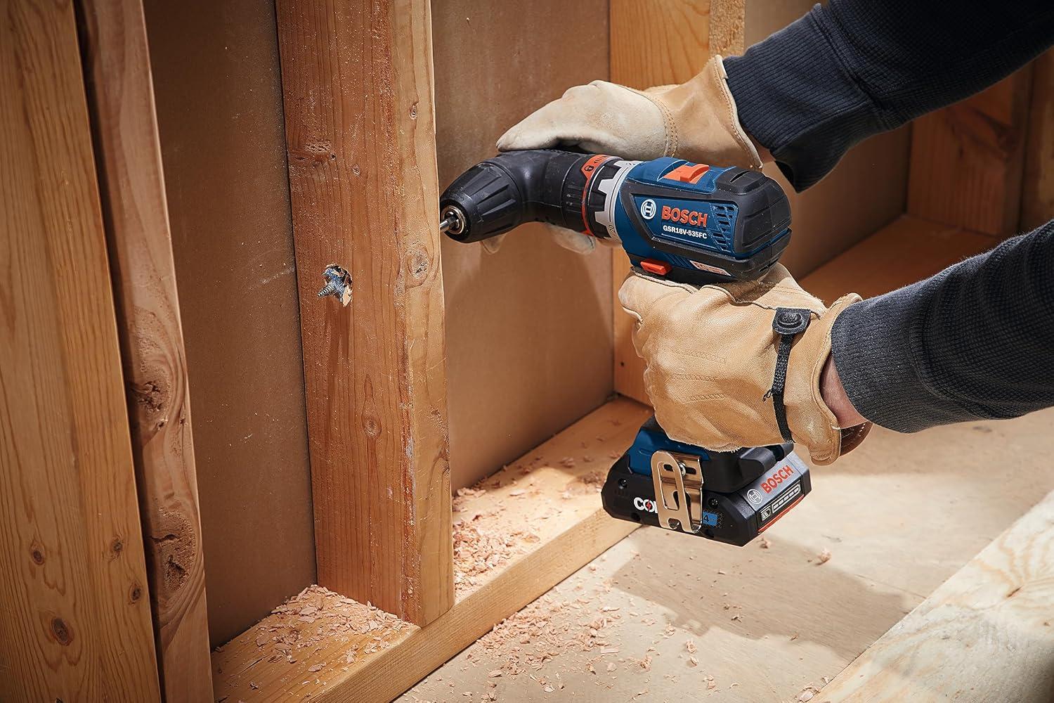 imageBOSCH GXL18V270B22 18V Brushless 2 Tool Combo Kit with 5in1 Flexiclick Cordless Drill Driver and StarlockPlus Oscillating Multi Tool Tool Set Includes CORE18V Battery Charger amp Attachments