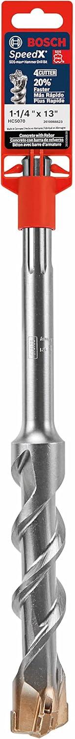 imageBOSCH HC5091 112 in x 21 in SDSmax SpeedX Carbide Rotary Hammer Bit for Concrete Drilling114 in