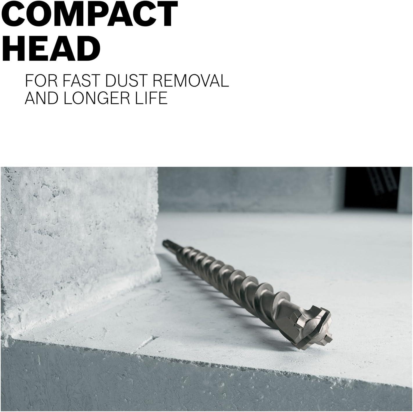 imageBOSCH HC5091 112 in x 21 in SDSmax SpeedX Carbide Rotary Hammer Bit for Concrete Drilling58 Diameter