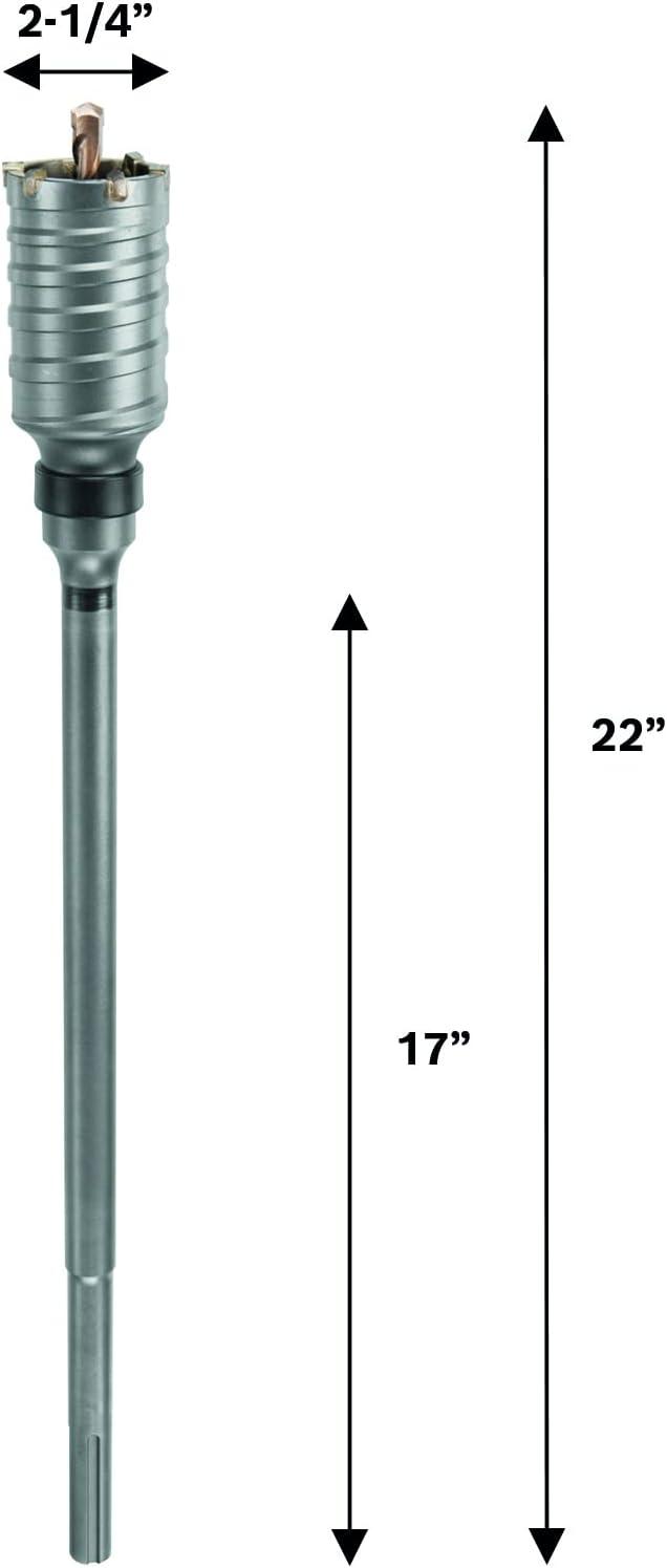 imageBOSCH HC8555 4 in x 22 in SDSMax Rotary Hammer Core Bit Ideal for Applications in Masonry Brick Block Concrete214 In Diameter