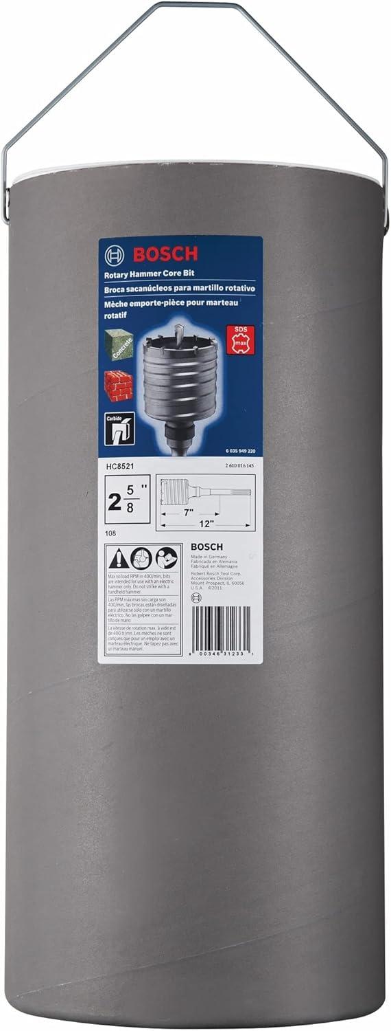 imageBOSCH HC8555 4 in x 22 in SDSMax Rotary Hammer Core Bit Ideal for Applications in Masonry Brick Block Concrete258 In Diameter