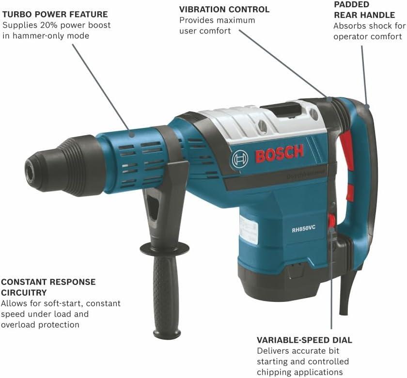 imageBOSCH RH850VC SDSmax 178 In Combination HammerIndustrial