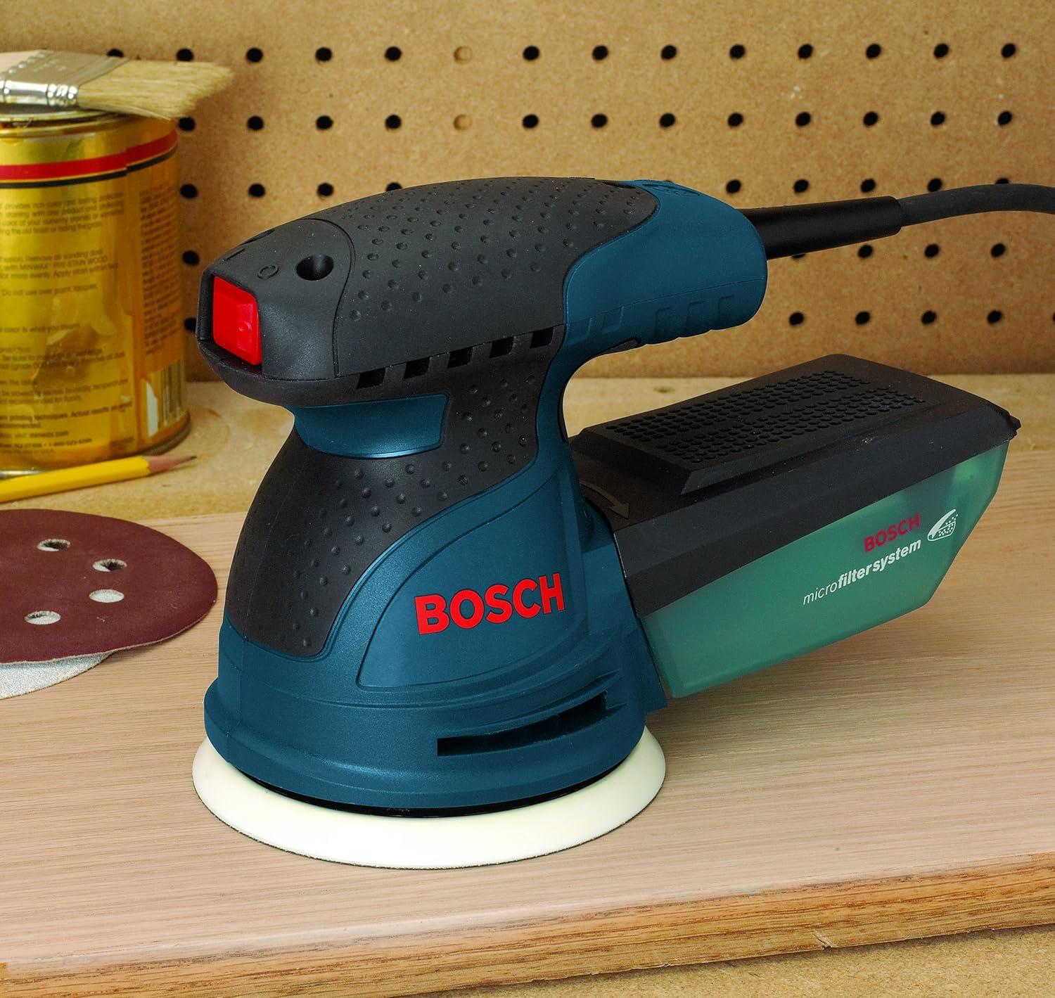 imageBOSCH ROS10 5 Inch 120 Volt 5 Inch SingleSpeed Palm Random Orbit Sander Polisher