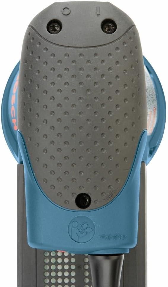 imageBOSCH ROS20VSC Palm Sander 25 Amp 5 Inch Corded Variable Speed Random Orbital Sander Polisher Kit with Dust Collector and Soft Carrying BagSander with Case