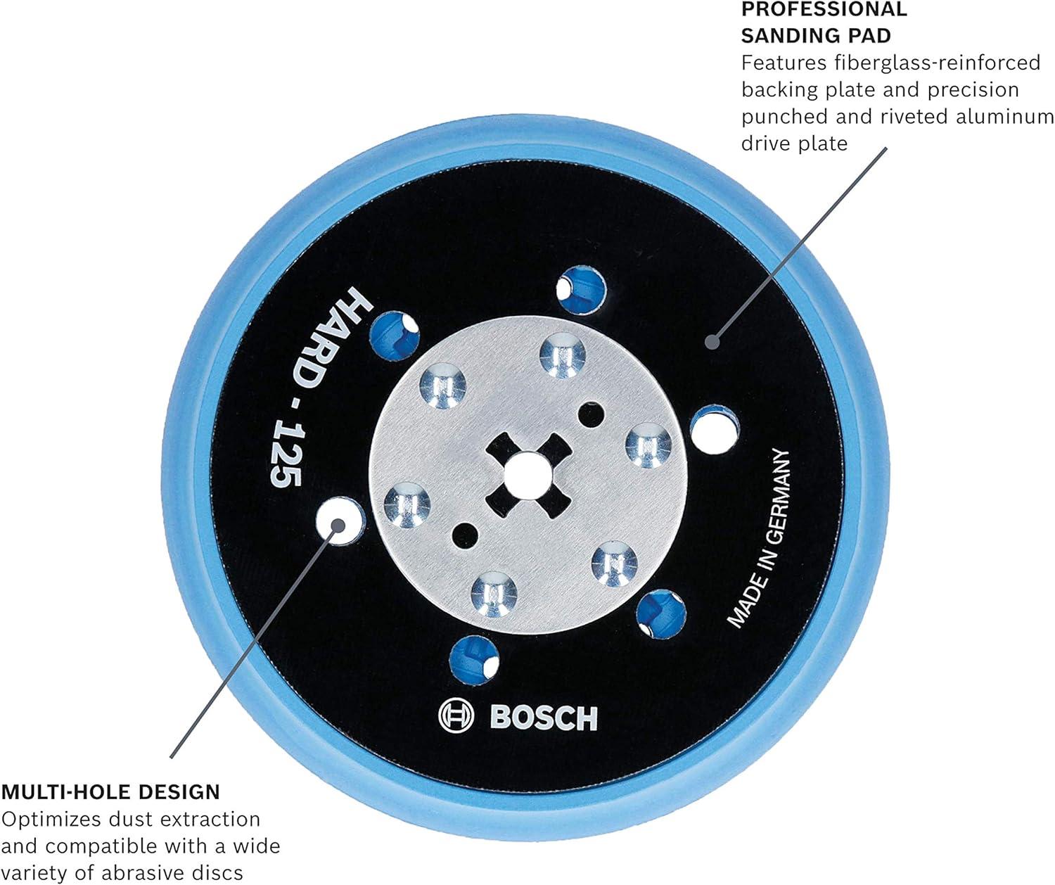 imageBOSCH RSM6045 6 in Medium HookandLoop MultiHole Sanding PadHard Pad