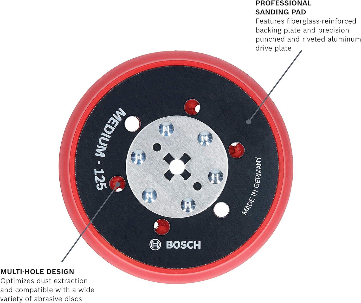 imageBOSCH RSM6045 6 in Medium HookandLoop MultiHole Sanding PadMedium Pad