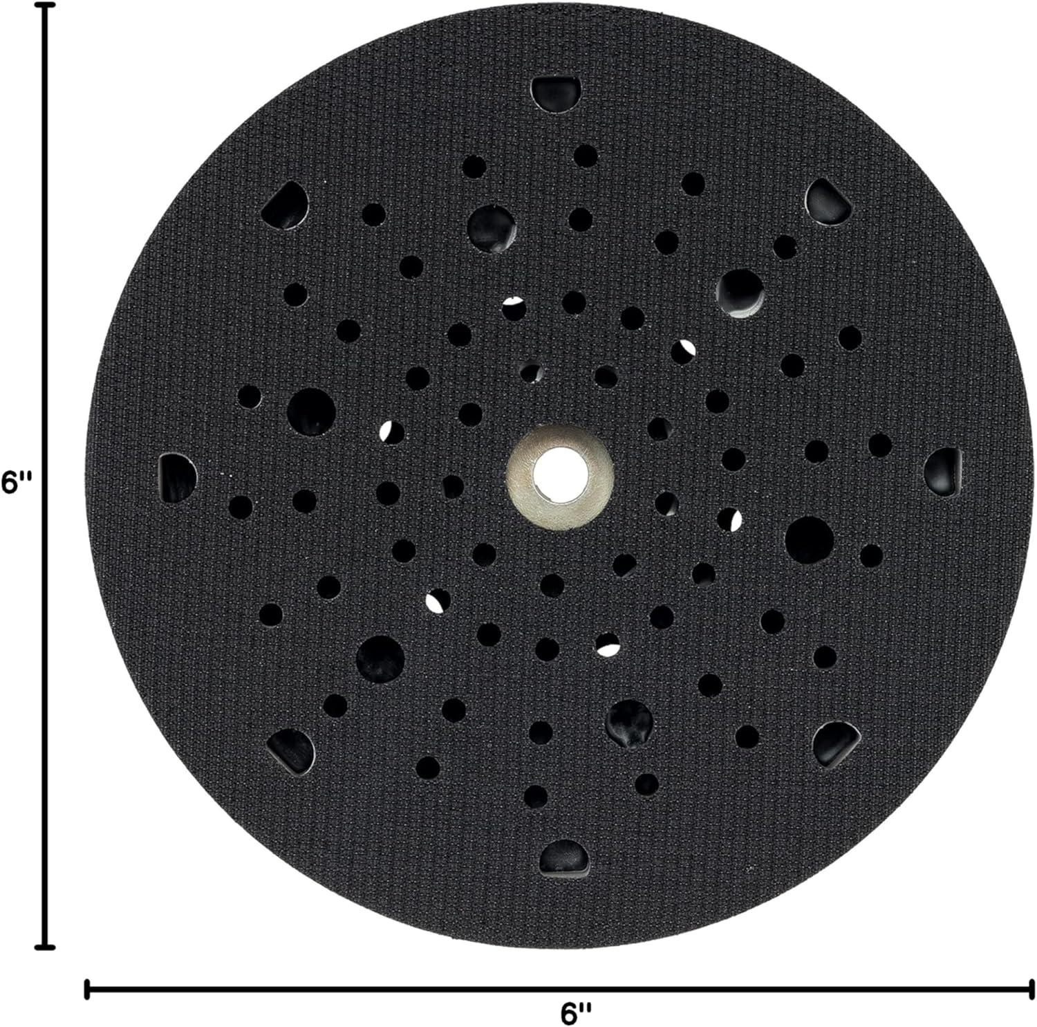 imageBOSCH RSM6045 6 in Medium HookandLoop MultiHole Sanding PadSoft Pad
