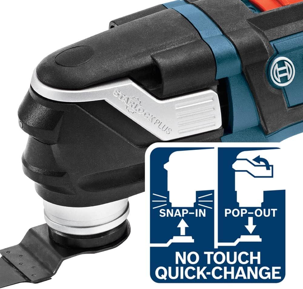 imageBOSCH StarlockPlus Oscillating MultiTool Kit with SnapIn Blade Attachment GOP4030B