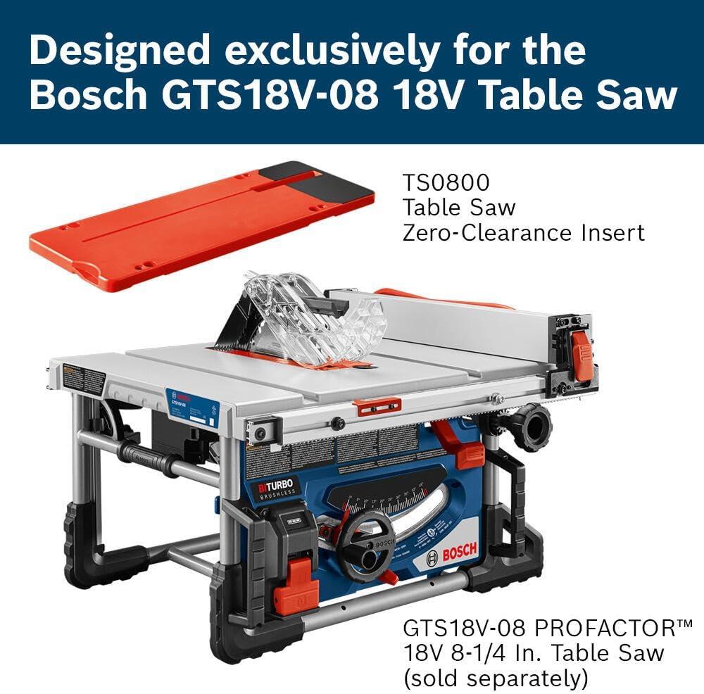 imageBOSCH TS0800 Table Saw ZeroClearance Insert