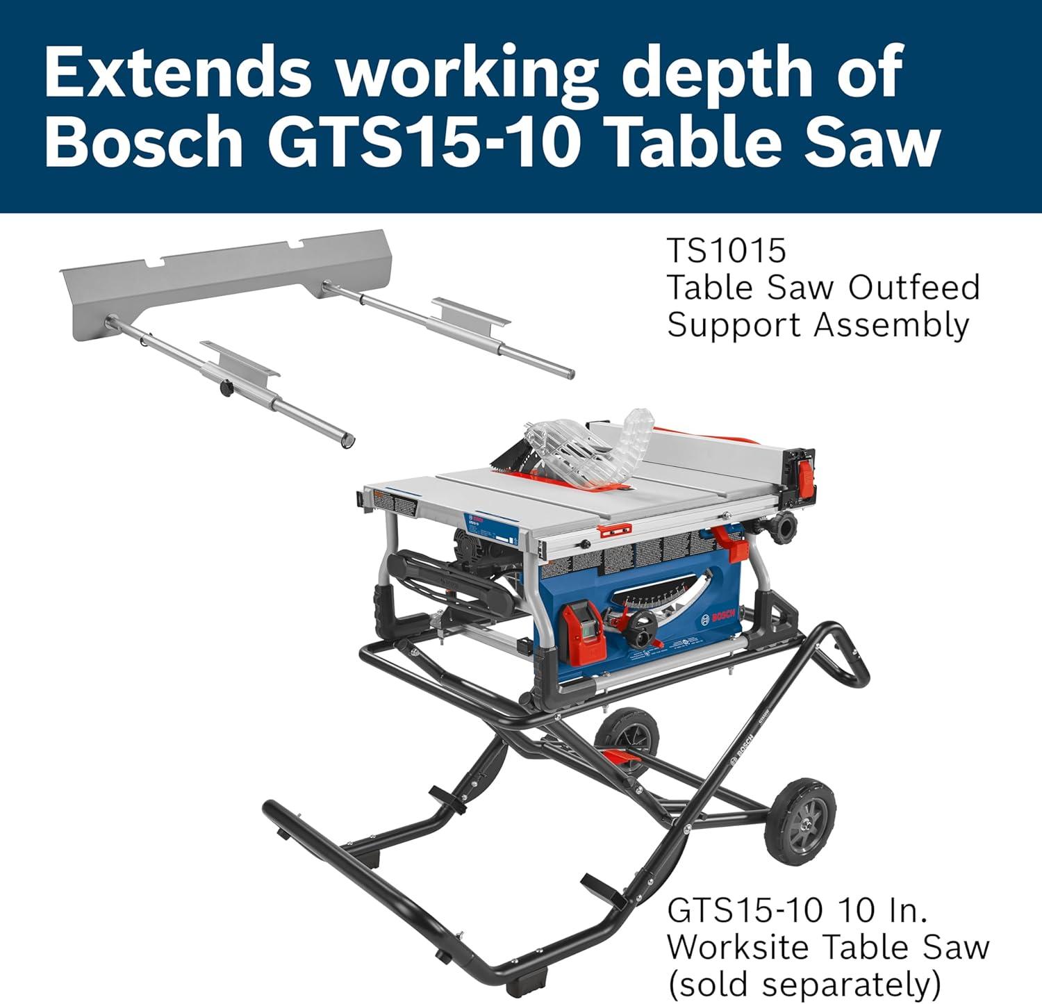 imageBOSCH TS1015 Table Saw Outfeed Support Assembly