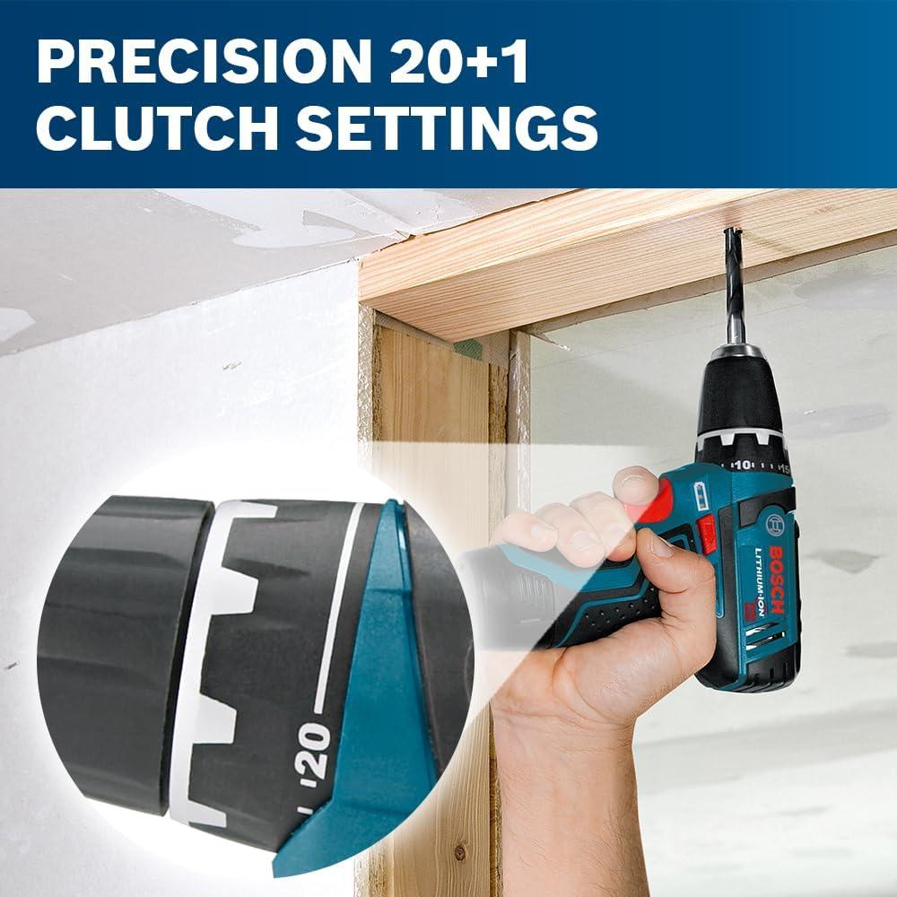 imageBosch 12V Max Cordless 2Tool Combo Kit with DrillDriver and Impact Driver CLPK2212012V Kit