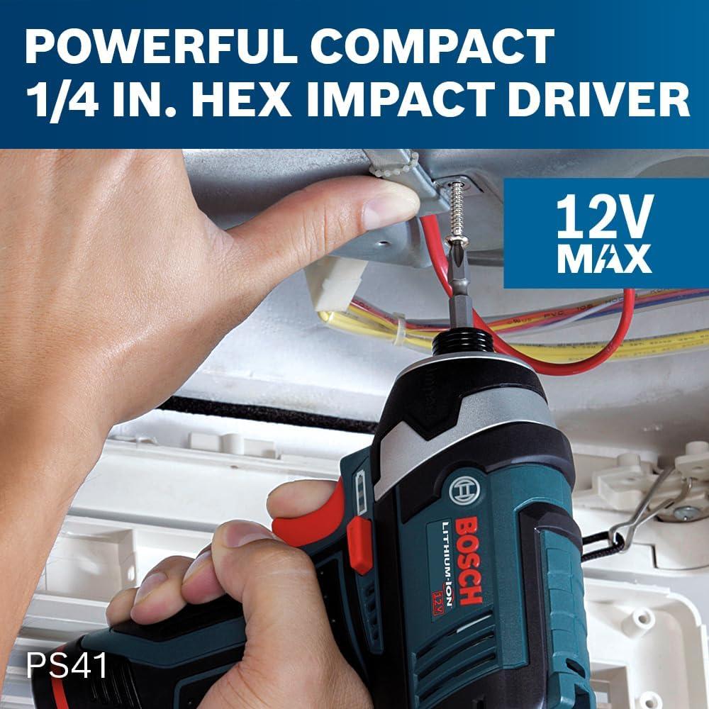 imageBosch 12V Max Cordless 2Tool Combo Kit with DrillDriver and Impact Driver CLPK2212012V Kit