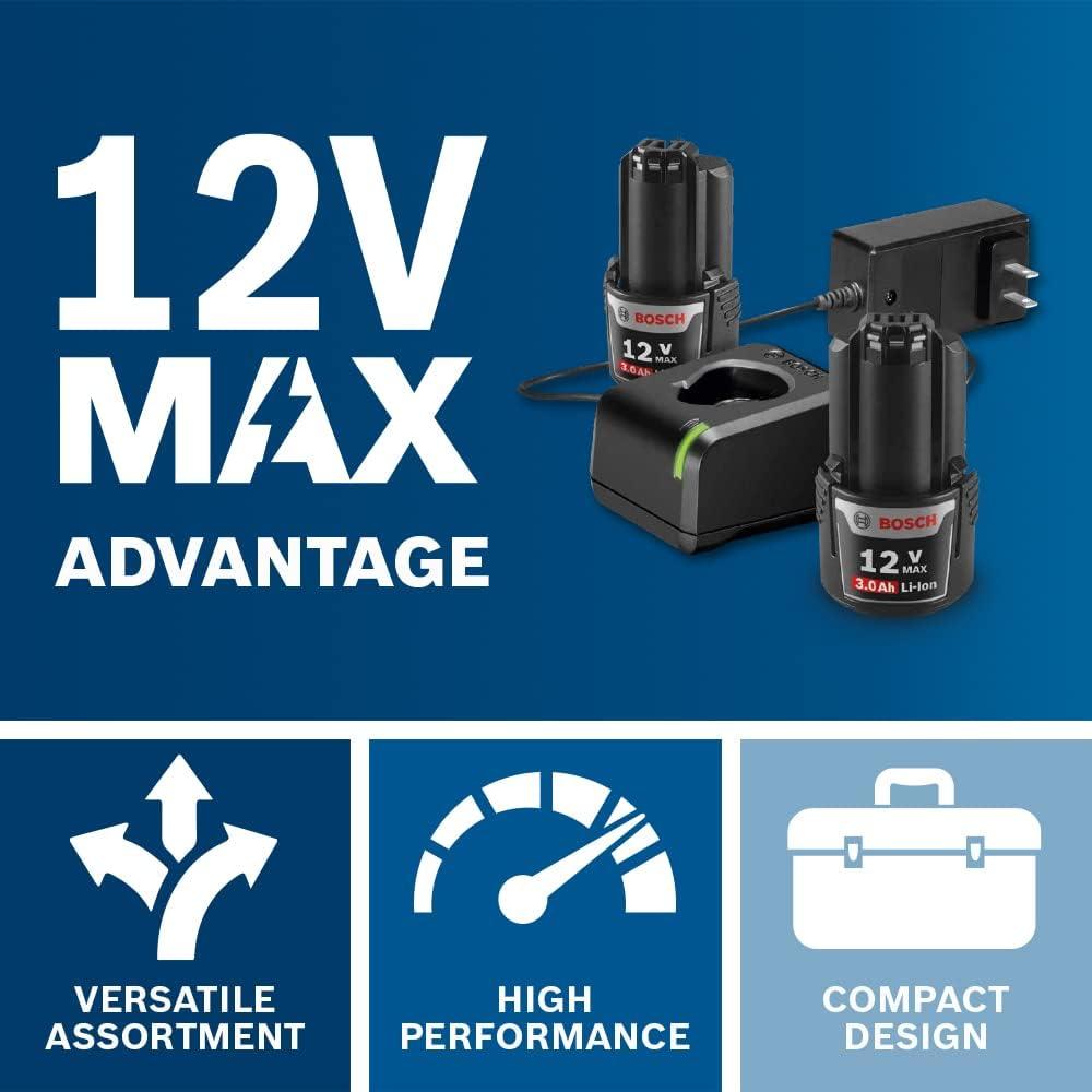 imageBosch 12V Max Cordless 2Tool Combo Kit with DrillDriver and Impact Driver CLPK2212012V Kit