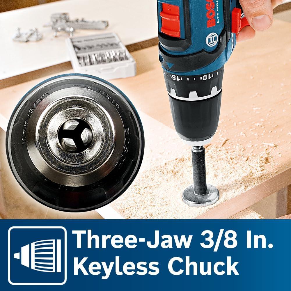 imageBosch 12V Max Cordless 2Tool Combo Kit with DrillDriver and Impact Driver CLPK2212012V Kit
