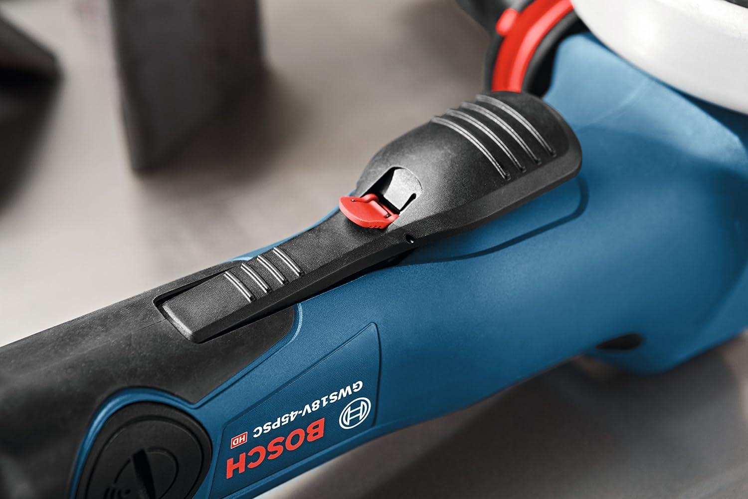 imageBosch 18V EC Brushless ConnectedReady 45 In Angle Grinder with Paddle Switch Bare Tool GWS18V45PCN
