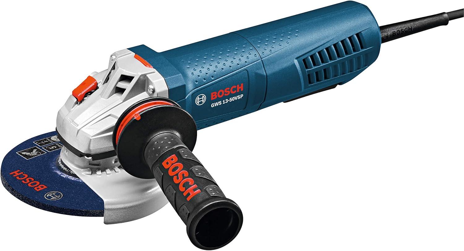 imageBosch 5 In VariableSpeed Angle Grinder with Paddle Switch and Dust Guard GWS1350VSPDG