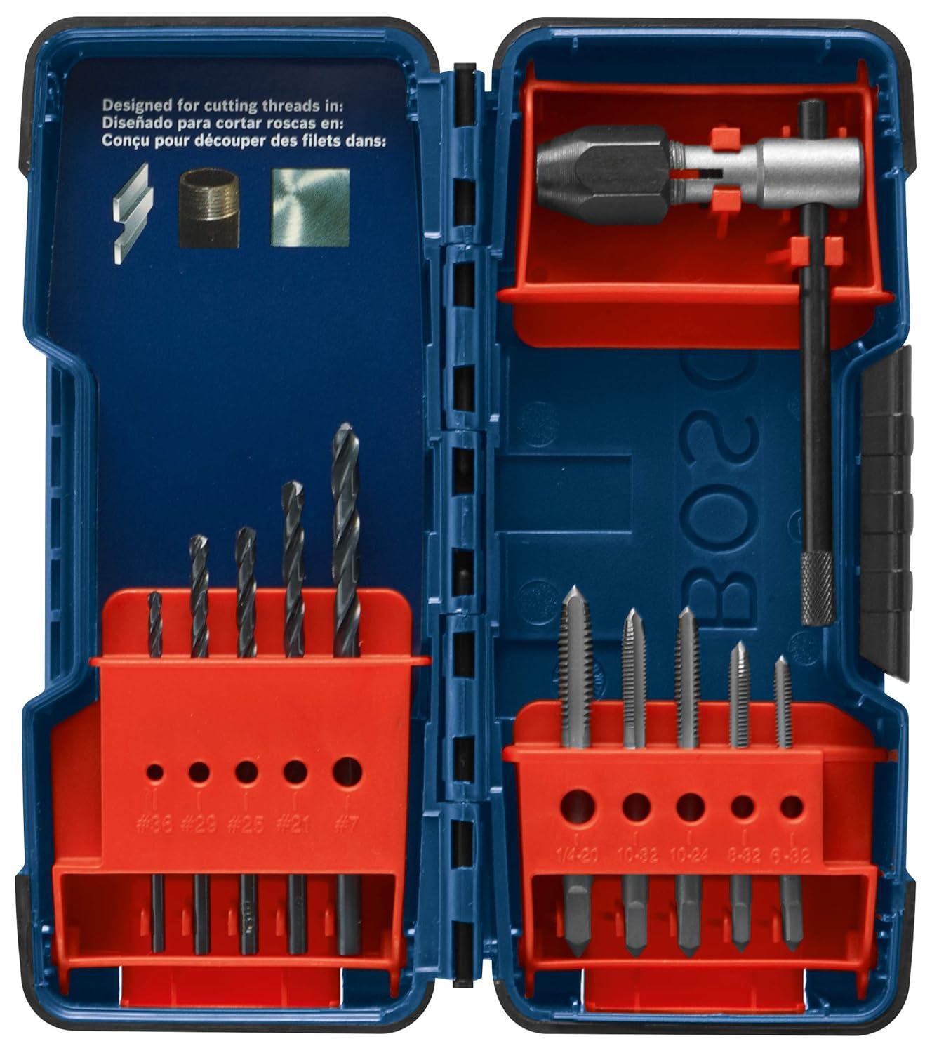 imageBosch BDT11S 11Piece Tap amp Drill Combo SetOne Size
