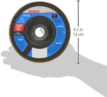 imageBosch FD2960080 6 In 78 In Arbor Type 29 80 Grit BlendingGrinding Abrasive Wheel