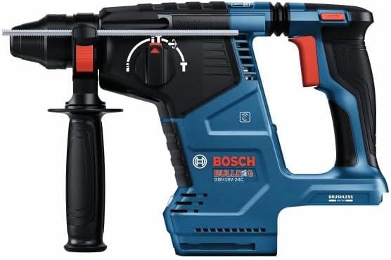 imageBosch GBH18V24CK24 18V Brushless Connected SDSplus Bulldog 1 In Rotary Hammer with 2 CORE18V 8 Ah High Power BatteriesIndustrial