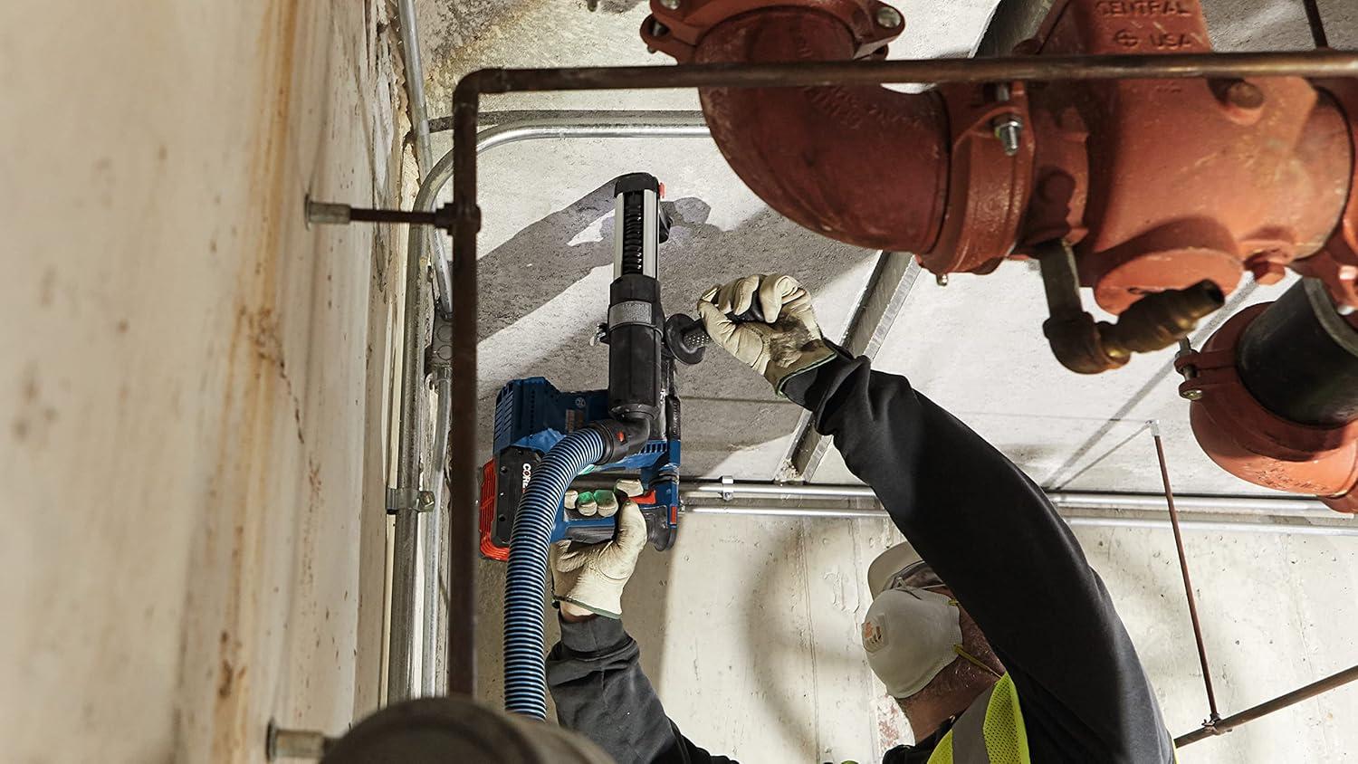 imageBosch GBH18V24CK24 18V Brushless Connected SDSplus Bulldog 1 In Rotary Hammer with 2 CORE18V 8 Ah High Power BatteriesIndustrial
