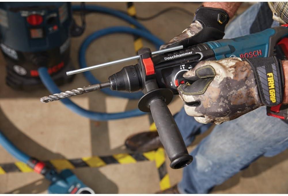 imageBosch GBH18V26DK25 18V EC Brushless SDSplus Bulldog 1 In Rotary Hammer Kit with 2 CORE18V 4 Ah Advanced Power Batteries