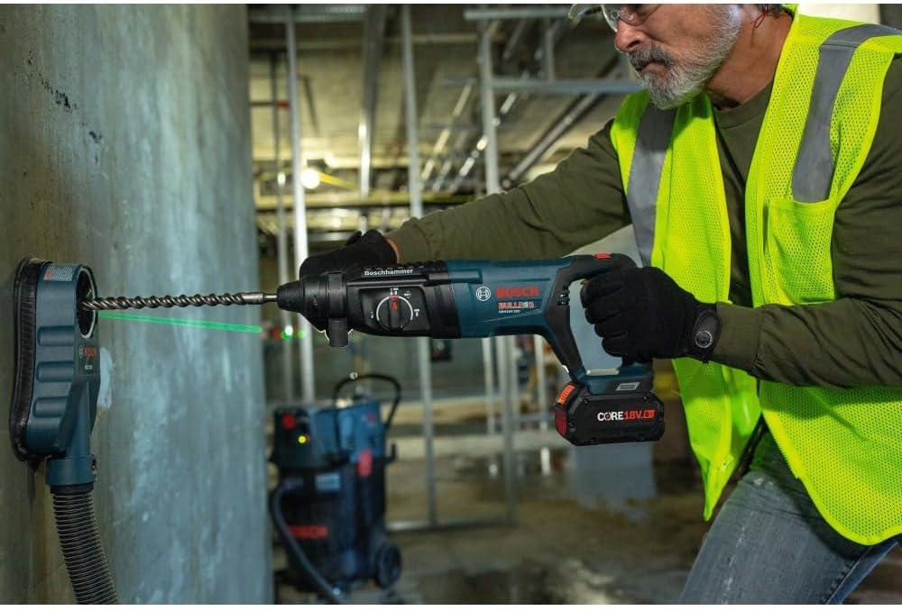 imageBosch GBH18V26DN 18V EC Brushless SDSplus Bulldog 1 In Rotary Hammer Bare Tool