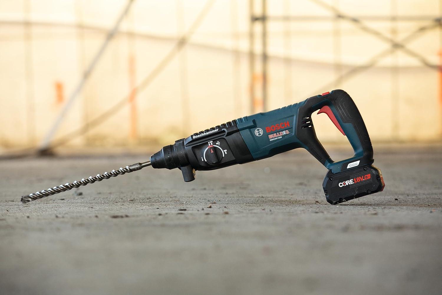 imageBosch GBH18V26DN 18V EC Brushless SDSplus Bulldog 1 In Rotary Hammer Bare Tool