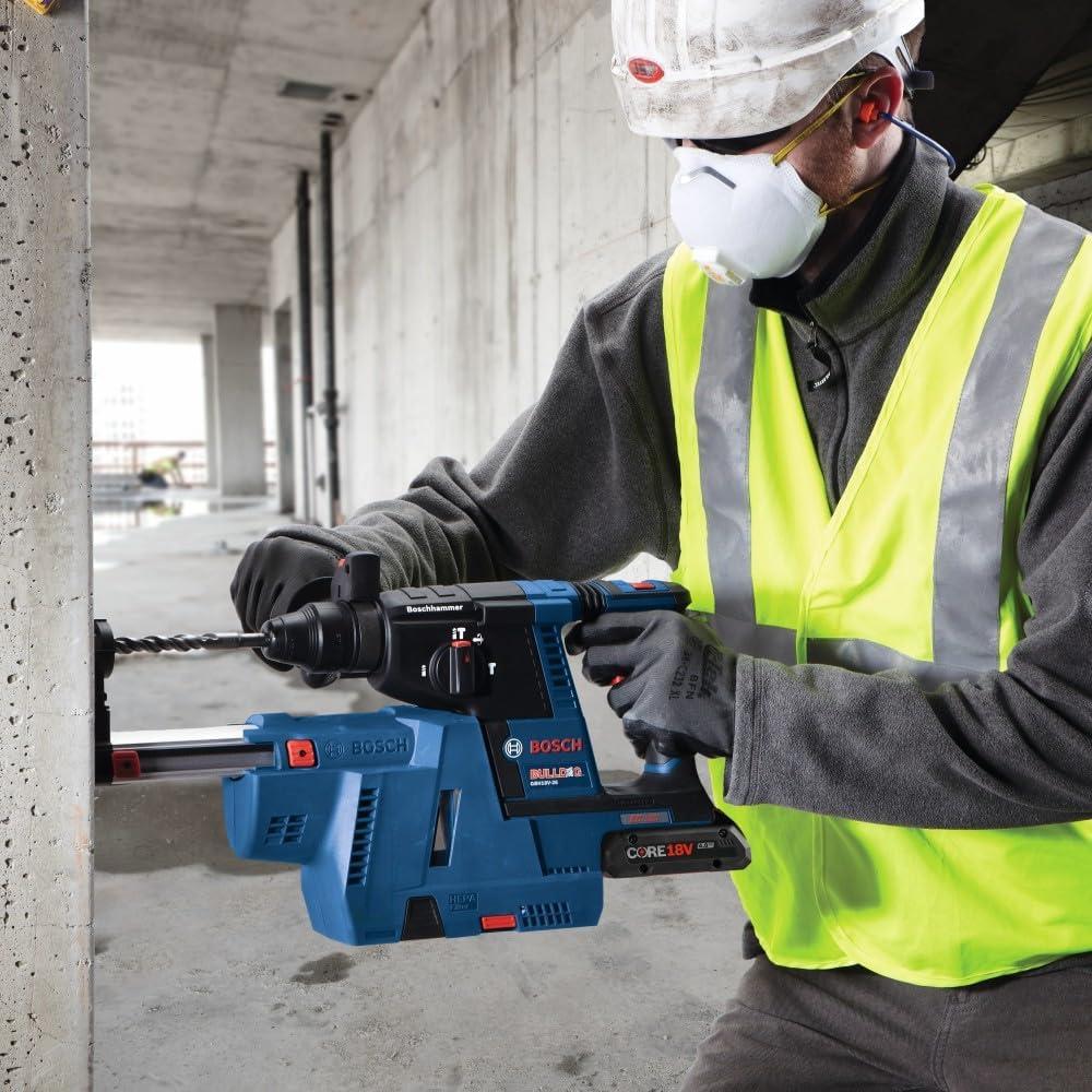 imageBosch GBH18V26K25 18V Brushless SDSplus Bulldog 1 In Rotary Hammer Kit with 2 CORE18V 40 Ah Compact BatteriesKit with 2 40 Ah Compact Batteries