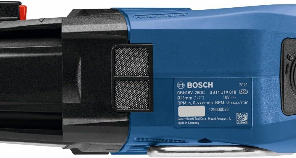 imageBosch GBH18V28DCN 18V Brushless ConnectedReady SDSplus Bulldog 118 In Rotary Hammer Bare ToolTool Only w Dhandle