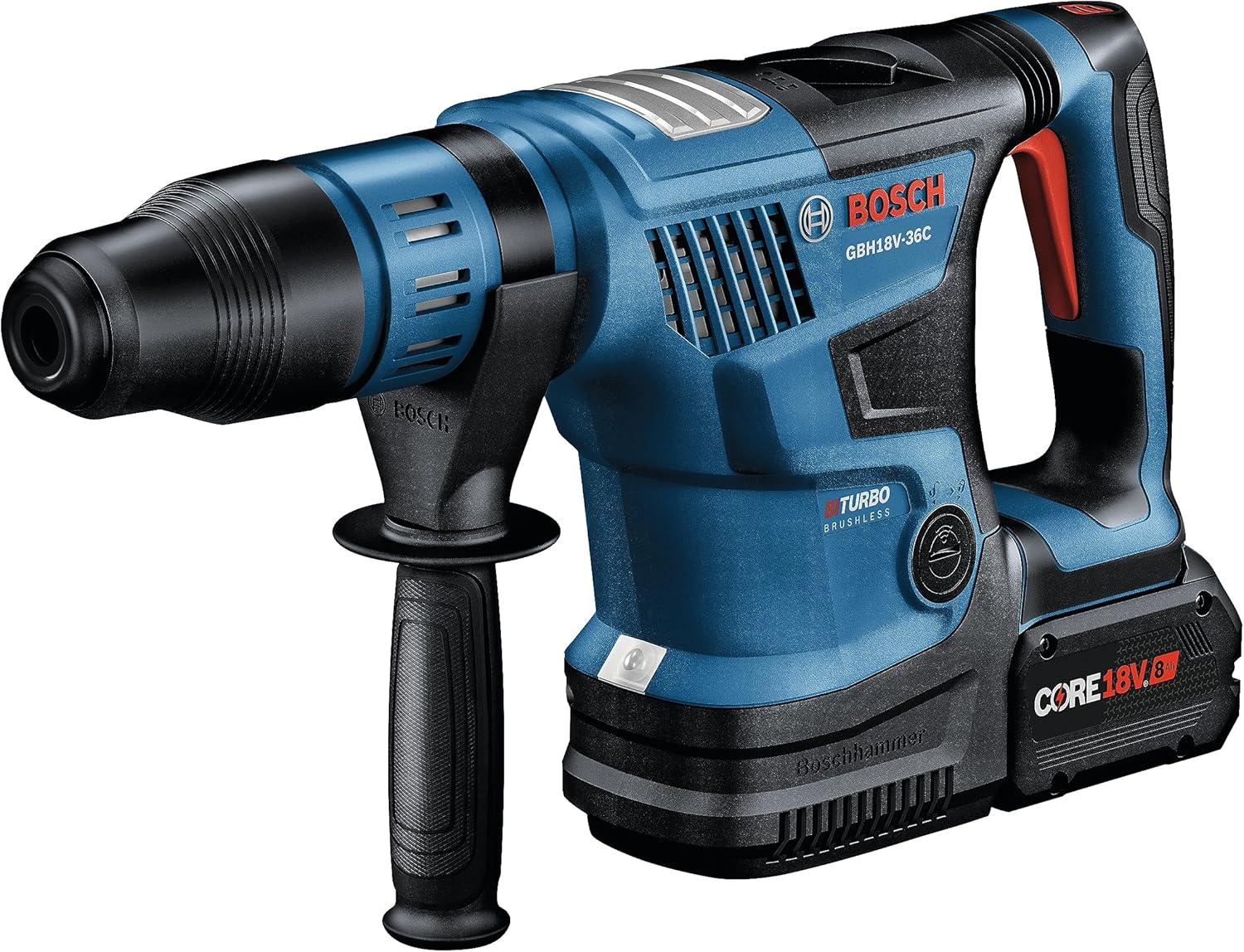 imageBosch GBH18V36CK24 PROFACTOR 18V ConnectedReady SDSmax 1916 In Rotary Hammer Kit with 2 CORE18V 8 Ah High Power BatteriesIndustrial