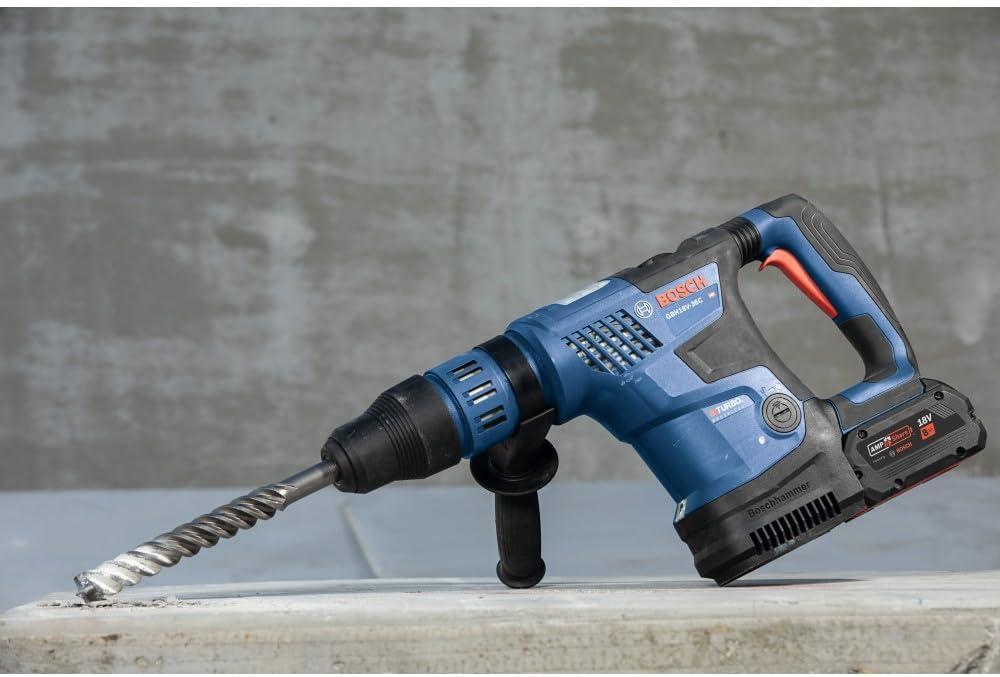 imageBosch GBH18V36CK27 PROFACTOR 18V ConnectedReady SDSmax 1916 In Rotary Hammer with 2 CORE18V 12 Ah High Power Batteries