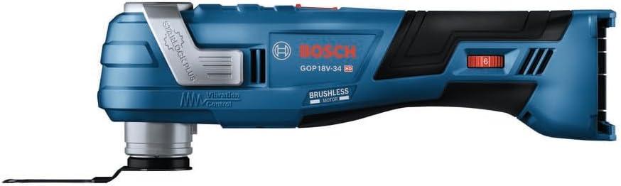imageBosch GOP18V34N 18V Brushless StarlockPlus Oscillating MultiTool Bare Toolw 18V 2 Ah Battery