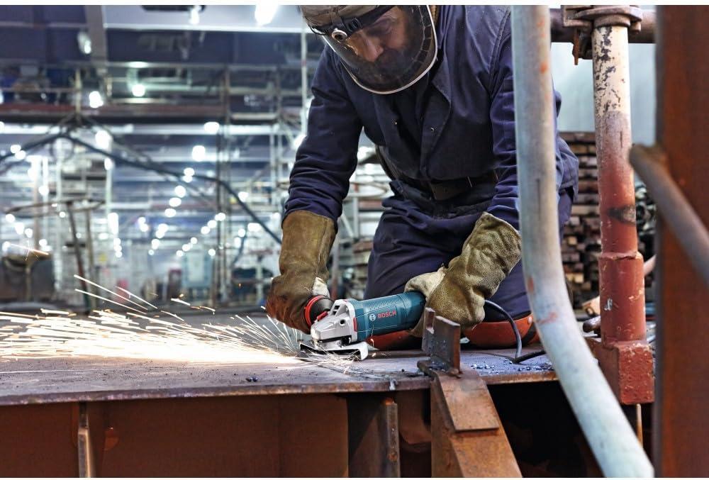 imageBosch GWS1350P 5 In Angle Grinder with LockOn Paddle Switch