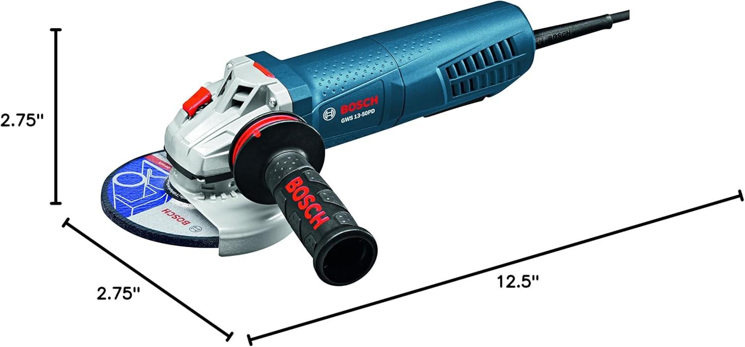 imageBosch GWS1350PD 5 In Angle Grinder with NoLockOn Paddle Switch
