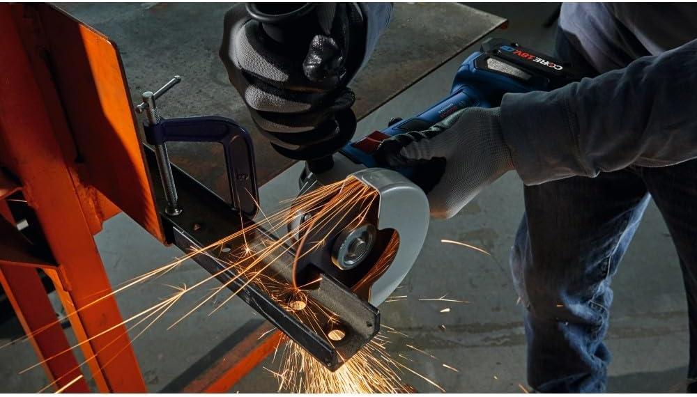 imageBosch GWS18V8B15 18V Brushless 412 In Angle Grinder Kit with 1 CORE18V 4 Ah Advanced Power Battery