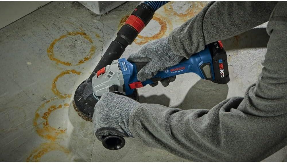 imageBosch GWS18V8B15 18V Brushless 412 In Angle Grinder Kit with 1 CORE18V 4 Ah Advanced Power Battery