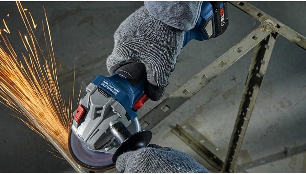 imageBosch GWS18V8B15 18V Brushless 412 In Angle Grinder Kit with 1 CORE18V 4 Ah Advanced Power Battery