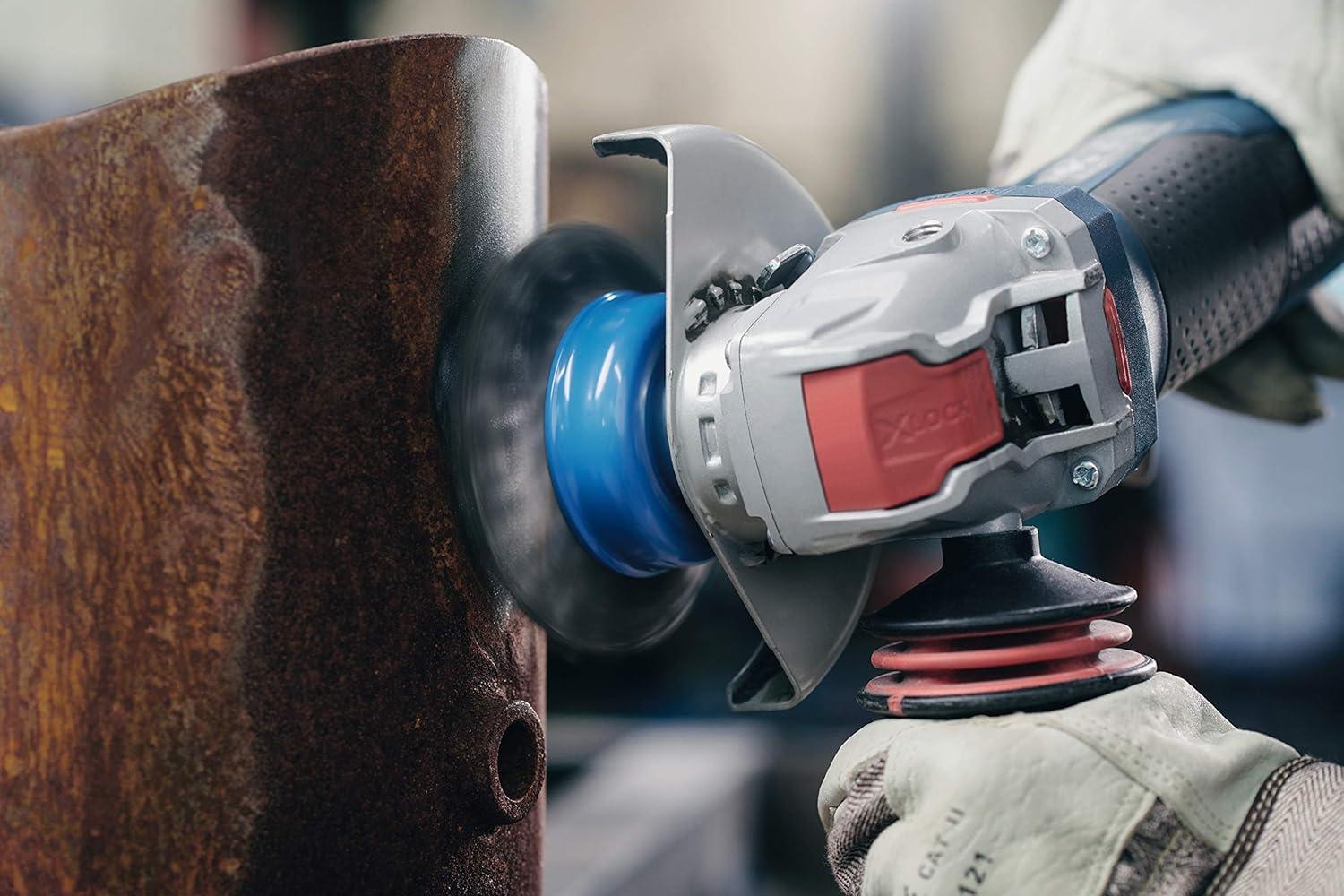 imageBosch GWX1045DE 412 In XLOCK Ergonomic Angle Grinder with No LockOn Paddle Switch111 in
