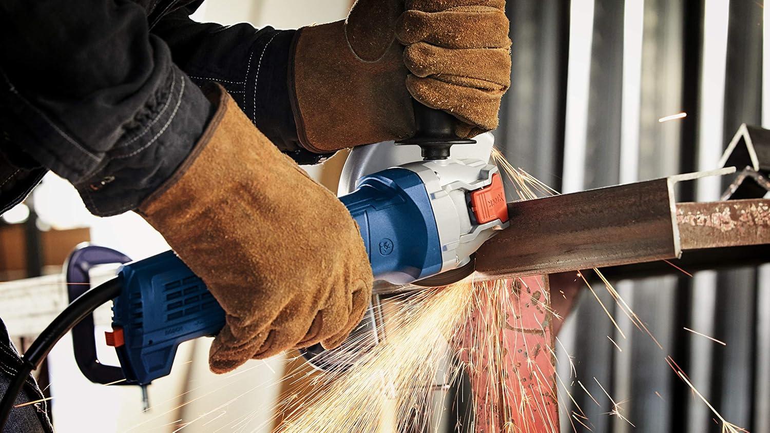 imageBosch GWX1045DE 412 In XLOCK Ergonomic Angle Grinder with No LockOn Paddle Switch111 in