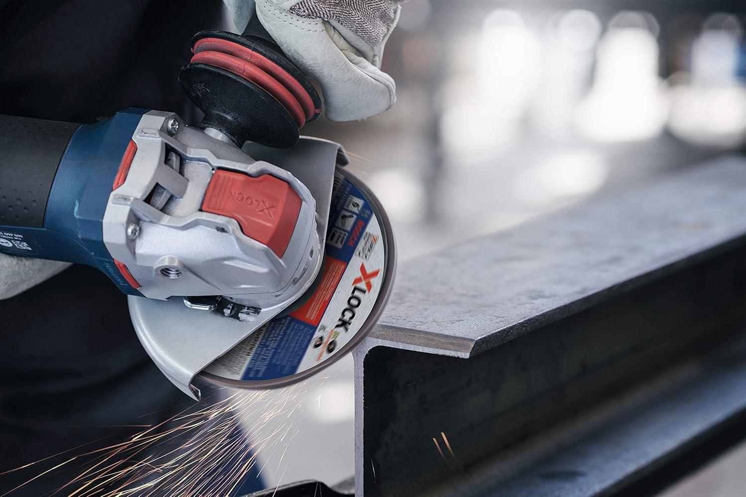 imageBosch GWX1045DE 412 In XLOCK Ergonomic Angle Grinder with No LockOn Paddle Switch412 In