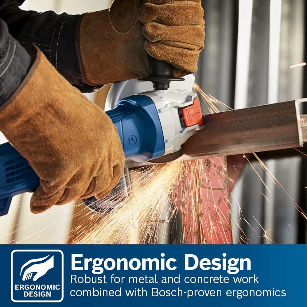 imageBosch GWX1045DE 412 In XLOCK Ergonomic Angle Grinder with No LockOn Paddle Switch412 In