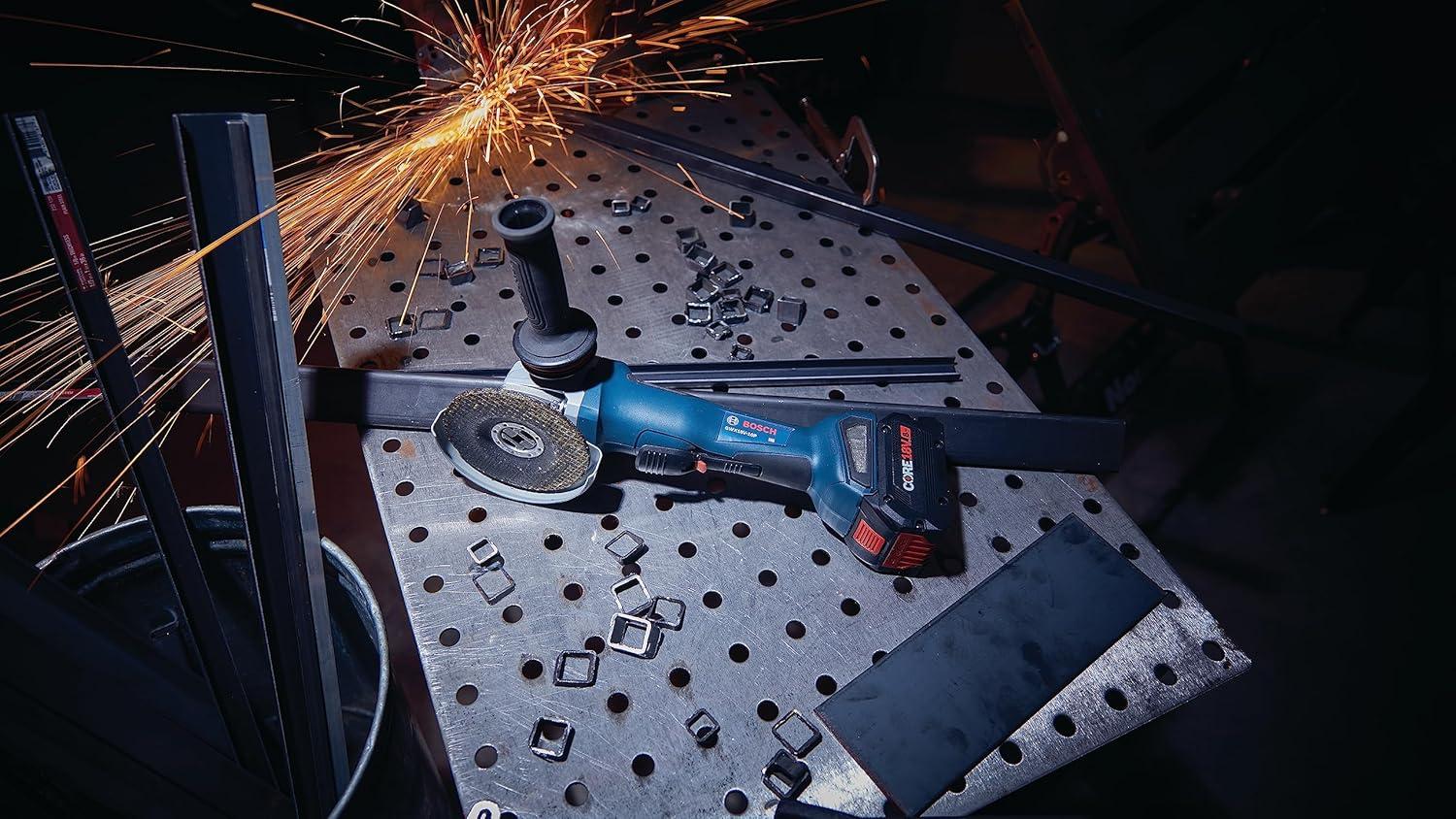 imageBosch GWX18V10PN 18V XLOCK Brushless 412 5 In Angle Grinder with No LockOn Paddle Switch Bare Tool