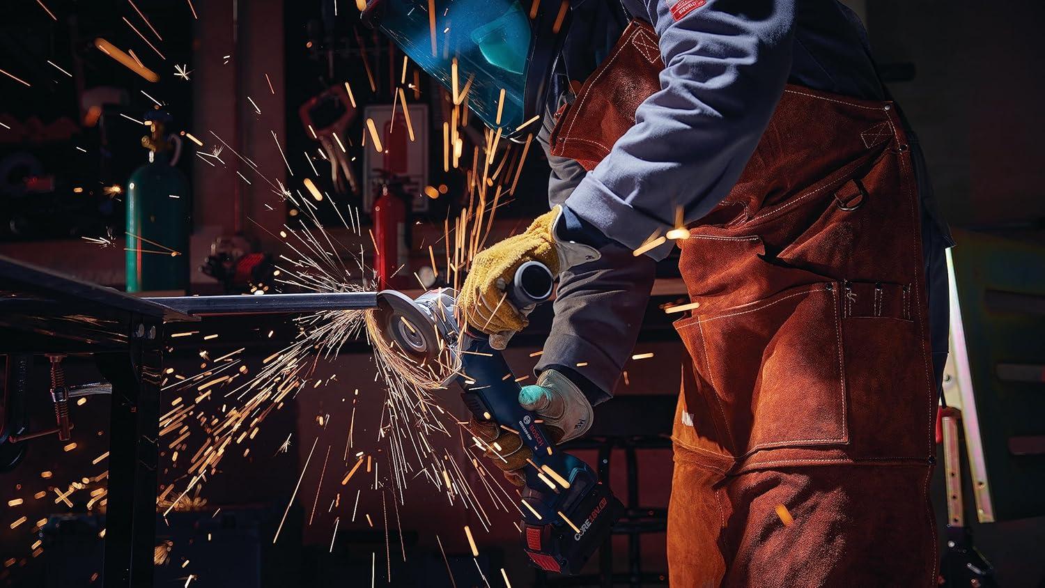 imageBosch GWX18V10PN 18V XLOCK Brushless 412 5 In Angle Grinder with No LockOn Paddle Switch Bare Tool