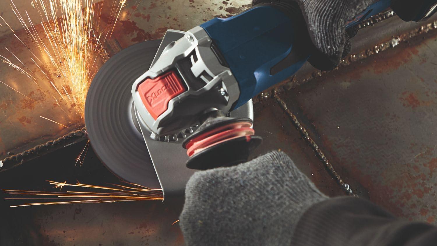 imageBosch GWX18V13PN PROFACTOR 18V XLOCK 5 6 In Angle Grinder with No LockOn Paddle Switch Bare Tool