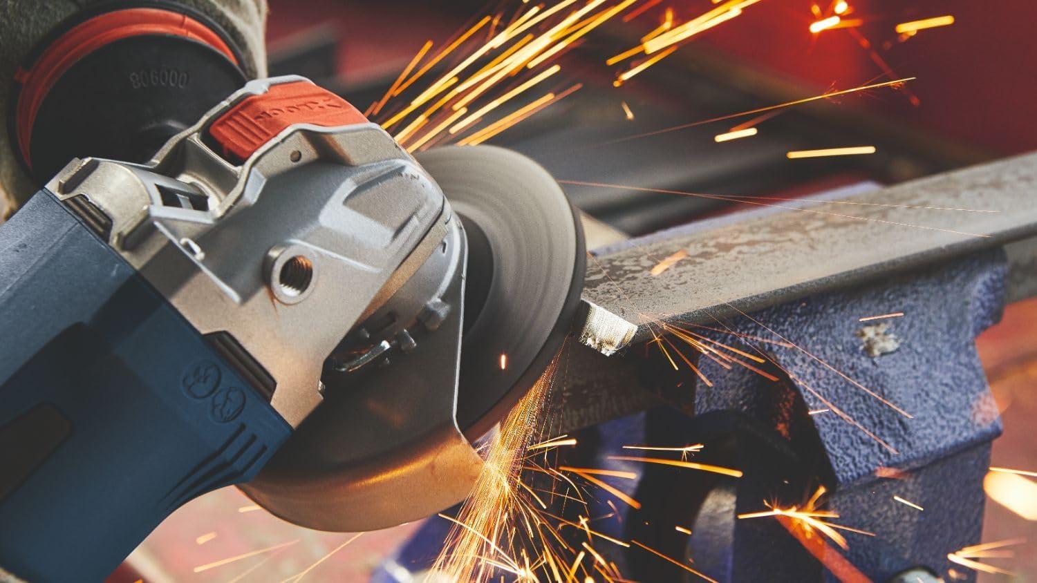 imageBosch GWX18V13PN PROFACTOR 18V XLOCK 5 6 In Angle Grinder with No LockOn Paddle Switch Bare Tool