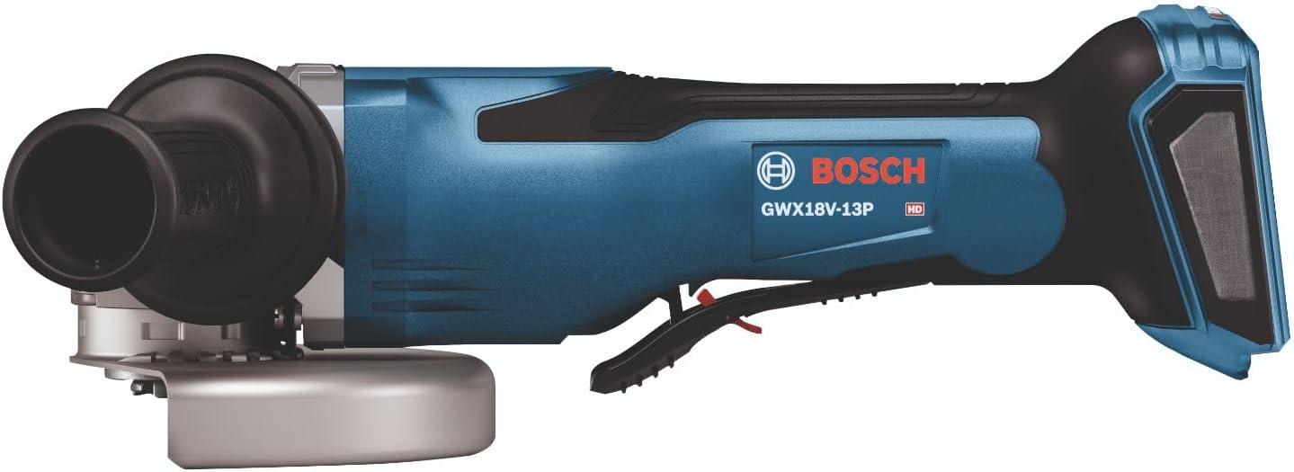 imageBosch GWX18V13PN PROFACTOR 18V XLOCK 5 6 In Angle Grinder with No LockOn Paddle Switch Bare Tool