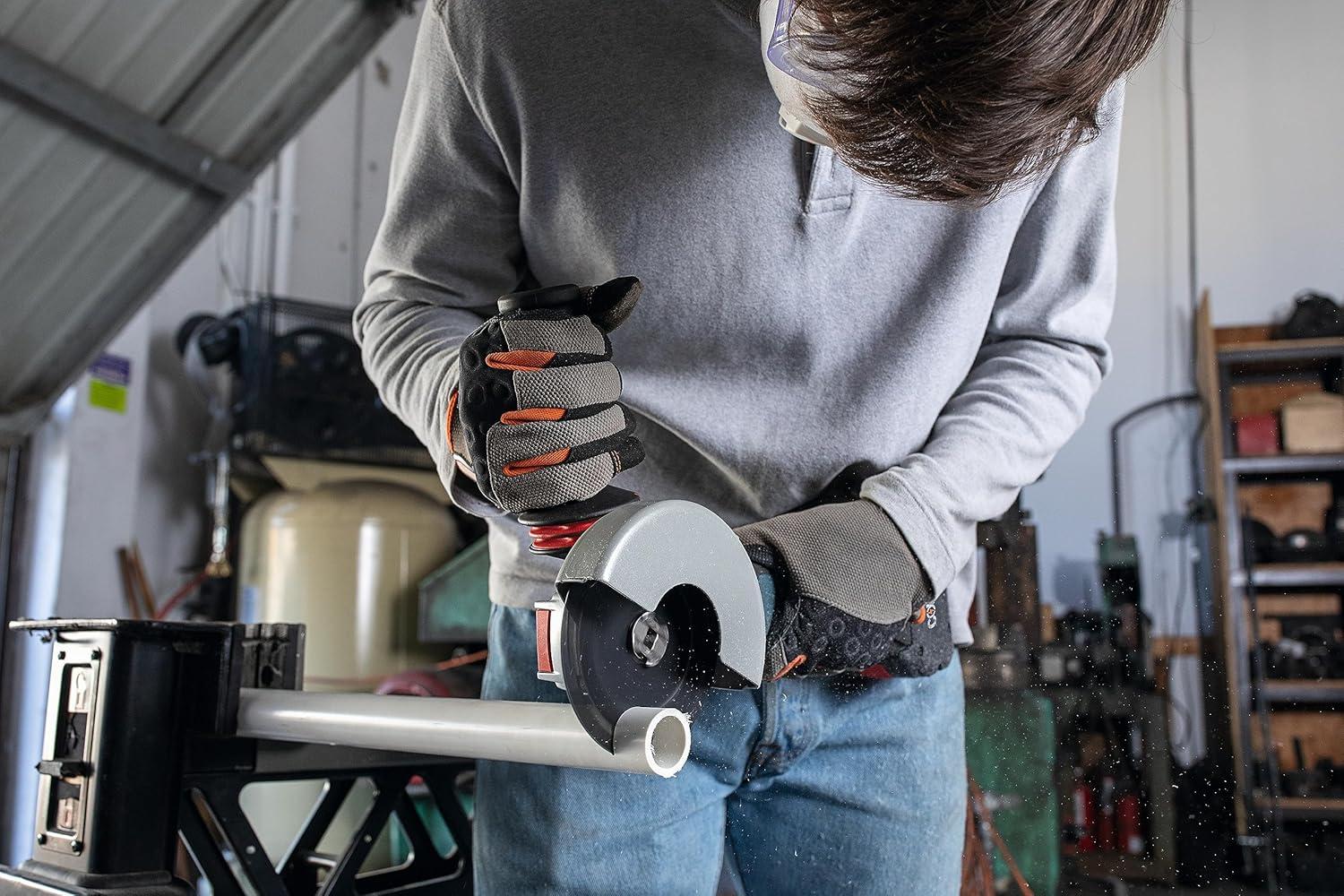 imageBosch GWX18V50PCB14 18V XLOCK Brushless ConnectedReady 412 In 5 In Angle Grinder with No LockOn Paddle Switch Kit and 1 CORE18V 8 Ah High Power Battery