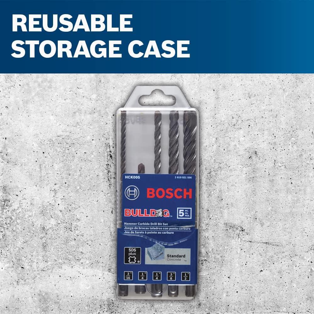imageBosch HCK001 7 pc SDSPlus Bulldog Rotary Hammer Bit Set5pc