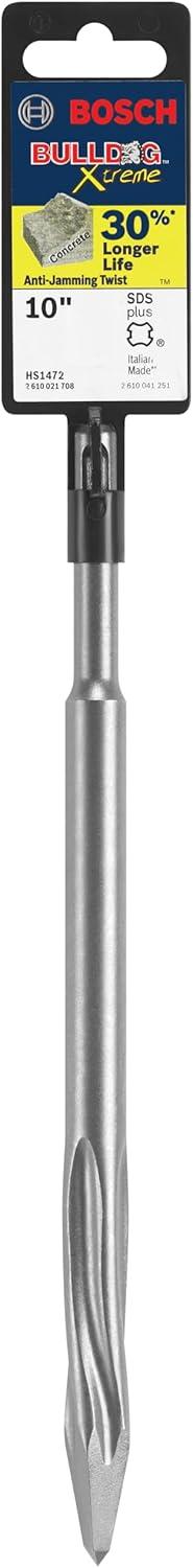 imageBosch HS1427 SDSPlus Hammer Shank 212Inch by 10Inch Wide Steel SelfSharpening Chisel Silver34 Inch